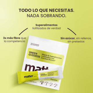Green Goddess | Mezcla de Superalimentos Liofilizados con Enzimas BioCore®