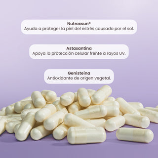 Buddy Sun | Nutroxsun®, Astaxantina y Genisteína
