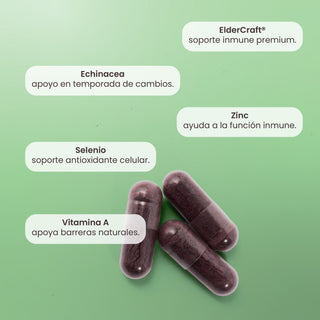 D-Fence | Elderberry ElderCraft®, Echinacea, Zinc, Selenio y Vitamina A