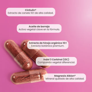 FLOW | Cinsulin®, Omega 6, I3C y Extracto de Hinojo