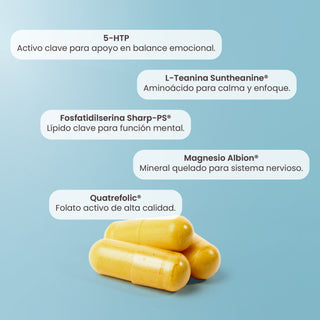 Moody | Fosfatidilserina Sharp®, L.Teanina, 5-HTP, Metil Foltato