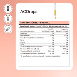 ACDrops Baby | Gotero con Vitamina A, C y D