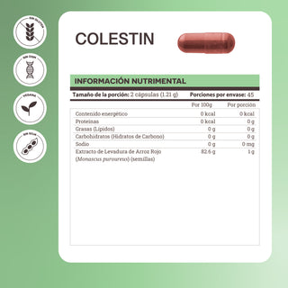 Colestin | Levadura de Arroz Rojo