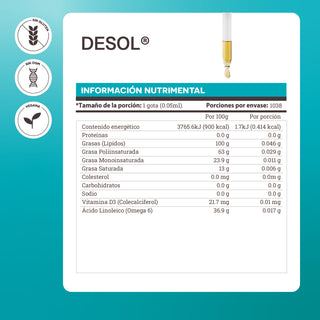 Desol | Vitamin D3 Bottle with 52ml.