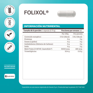 Folixol | Methyl Folate (QuatreFolic®-5-MTHF)
