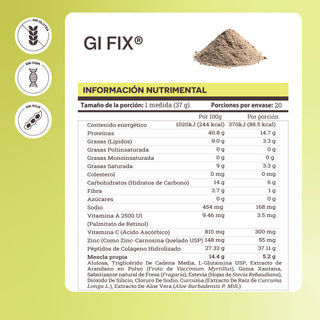 GI Fix | Péptidos de Colágeno, Aloe Vera, Cúrcuma y Zinc Carnosina Quelado