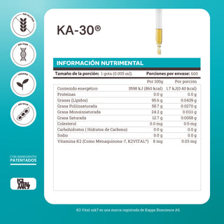 Ka-30 | Vitamina K2 (Menaquinona-7, K2VITAL®)