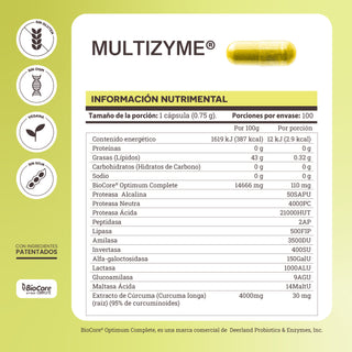 Multizyme | Digestive Enzymes with MCT and Turmeric