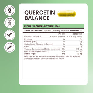 Quercetin Balance | EubioQuercetine™, Cúrcuma 95%, Boswellia Serrata