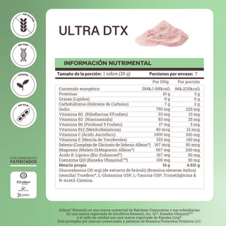 Ultra DTX | CoQ10, Ácido R Lipoico, TUDCA & Glucorafanina