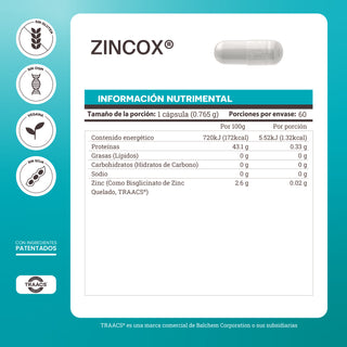 Zincox | Chelated Zinc Bisglycinate