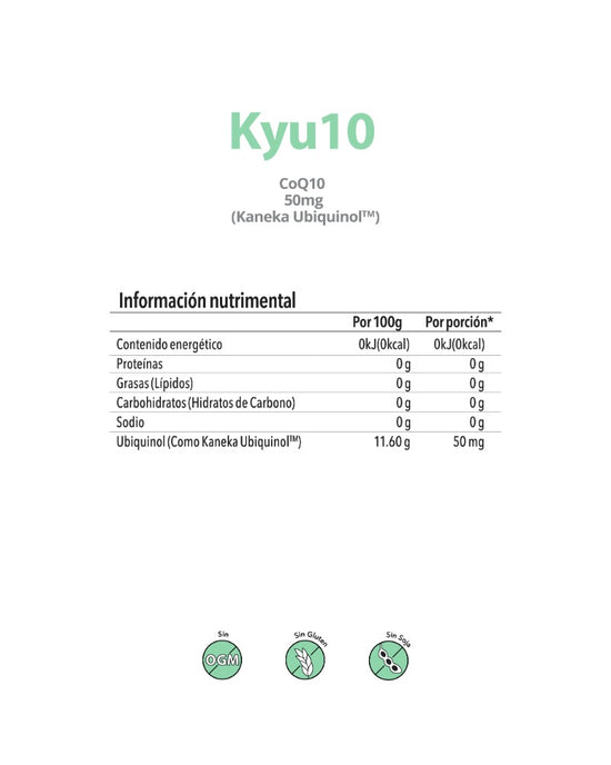 KYU10 | CoQ10 (Kaneka Ubiquinol CoQ10)