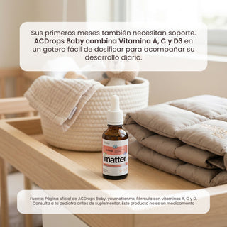 ACDrops Baby | Gotero con Vitamina A, C y D