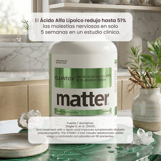 Cleantox | Ácido Alfa Lipoico, N-Acetil-Cisteína.