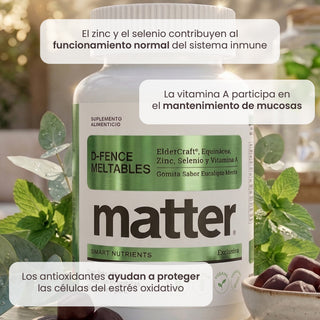 D-Fence Meltables | Gomitas con Eucalipto, ElderCraft®, Echinacea, Zinc, Selenio y Vitamina A