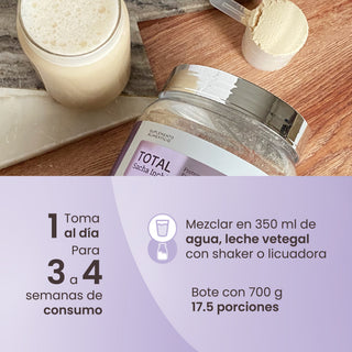 Total Beauty | Proteína con Probióticos, Enzimas, Myoceram® y Ácido Hialurónico