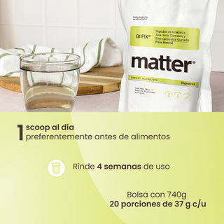 GI Fix | Péptidos de Colágeno, Aloe Vera, Cúrcuma y Zinc Carnosina Quelado