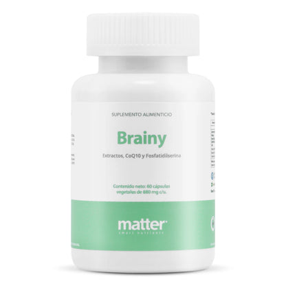 Brainy |  Bacopa, CoQ10, Metil Folato y Fosfatidilserina Sharp®