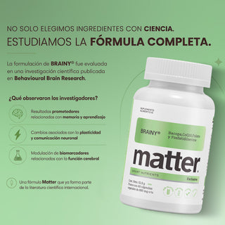 Brainy |  Nootrópico con Bacopa, CoQ10, Metil Folato y Fosfatidilserina Sharp®