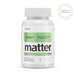 Brainy |  Nootrópico con Bacopa, CoQ10, Metil Folato y Fosfatidilserina Sharp®