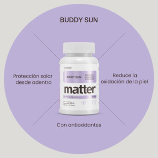 Buddy Sun | Nutroxsun®, Astaxantina y Genisteína