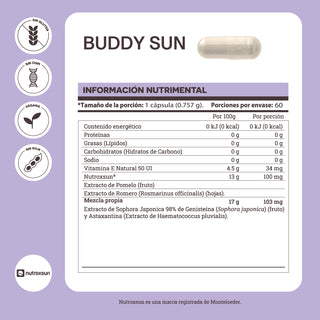 Buddy Sun | Nutroxsun®, Astaxanthin and Genistein