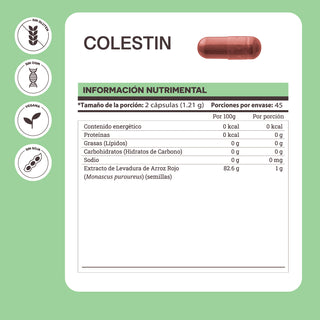 Colestin | Levadura de Arroz Rojo