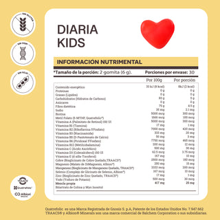 Diaria Kids | Gummies with Fiber, Vitamins and Chelated Minerals