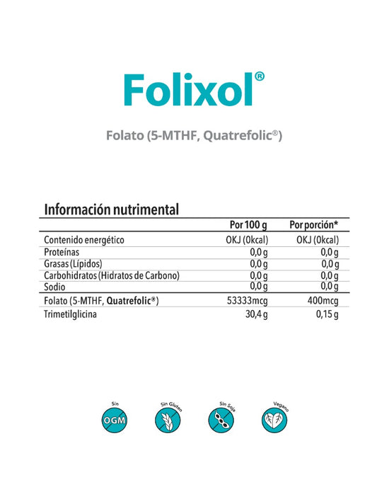 Folixol | Folato (QuatreFolic®-5-MTHF)