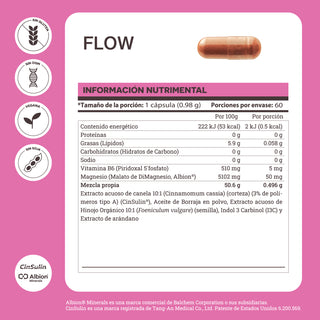 FLOW | Cinsulin®, Omega 6, I3C and Fennel Extract