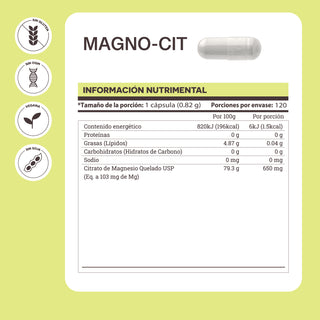 Magno-Cit | Citrato de Magnesio Quelado