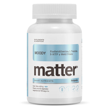 Moody | Fosfatidilserina Sharp®, L.Teanina, 5-HTP, Metil Foltato