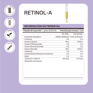 Retinol A | Retinyl Palmitate (Vitamin A 2500 IU)